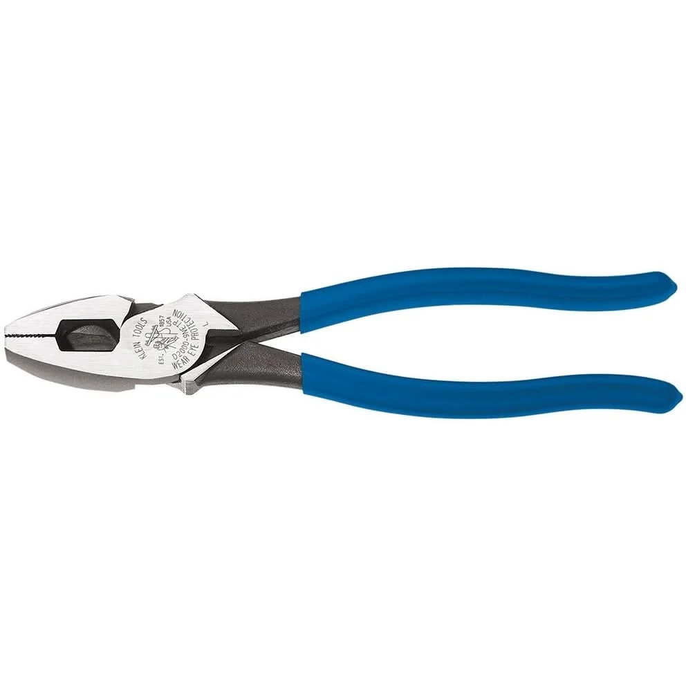 Klein D2000-9NETP 9" High-Leverage Side-Cutting Pliers - Fish Tape Pulling