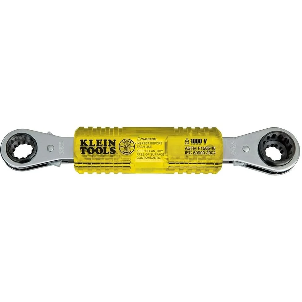 Klein KT223X4-INS Lineman's Insulating 4-in-1 Box Wrench