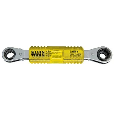 Klein KT223X4INS Lineman's Insulating 4-in-1 Box Wrench
