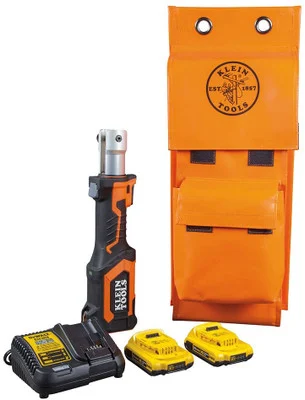 Klein Tools BAT207T134H Battery-Operated Cutter/Crimper, No Heads, 4 Ah