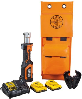 Klein Tools BAT207T24H Battery-Operated Crimper, D3 Groove, 4 Ah