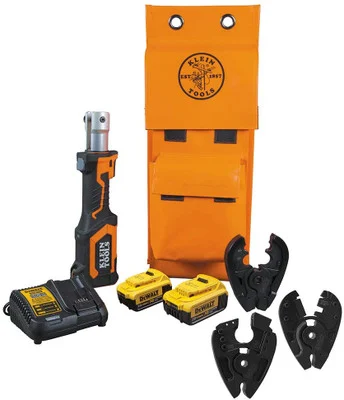 Klein Tools BAT207T4H Battery-Op Cut/Crimper, BG Die/D3 Groove/ACSR/EHS