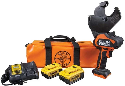 Klein Tools BAT20G24H Battery-Operated ACSR Open-Jaw Cutter, 4 Ah