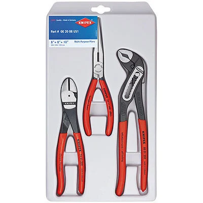Knipex 002008US1 Kraft 1 Pliers Set in Plastic Packaging (002008US1)