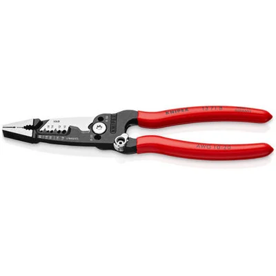 Knipex 13718SBA 8" Forged Wire Strippers with Looping Groove (13718SBA)