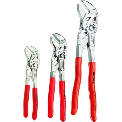 KNIPEX 3 Pc Pliers Wrench Set 6", 7.25", 10" (9K008045US)