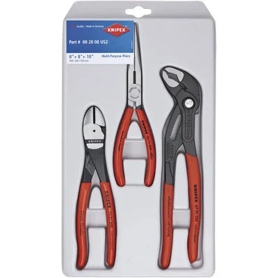 KNIPEX 3-Piece Pliers Set with Cobra Pliers (002008US2)