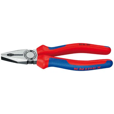 Knipex 6 1/4" Combination Pliers with Multi-Component Grips (0302160)