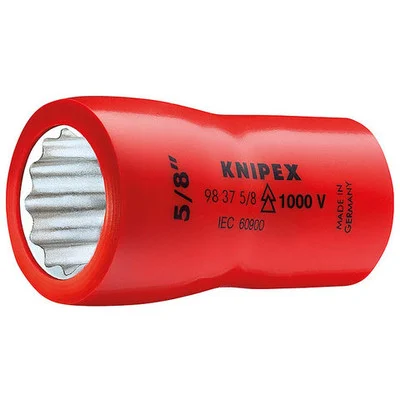 Knipex 9/16" Hexagon Socket 3/8" Drive-1000V Insulated (98379/16")