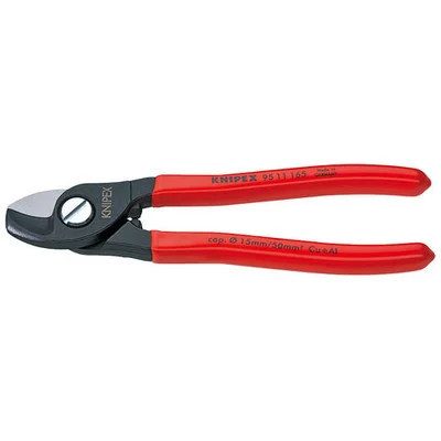 Knipex Cable Shears, Plastic Coated, 6-1/4 in. (9511165)