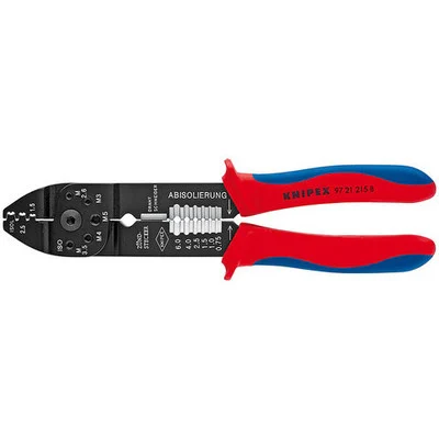 Knipex Crimping Pliers with Multi-Component Grips (9721215B)