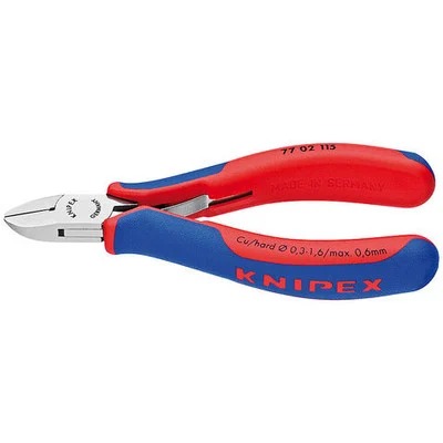 Knipex Electronics Diagonal Cutter 4-1/2" with Multi-Component Grips (7702115)