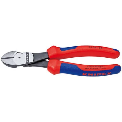 Knipex High-Leverage Diagonal Cutter (7402200) - 8" with Multi-Component Grips