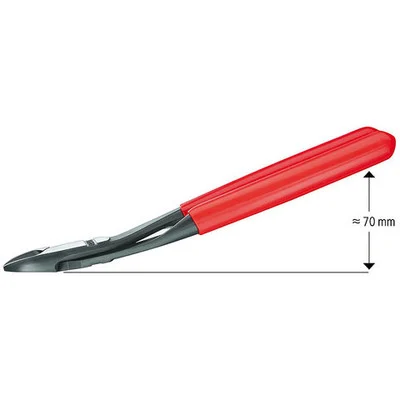 Knipex High-Leverage Diagonal Cutter, Chrome-Plated, 8-Inch (7421200)