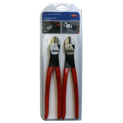 Knipex High-Leverage Straight and Angled Diagonal Cutter Set (9K0080129US)