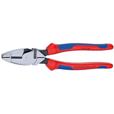 Knipex Lineman's Pliers New England Style with Multi-Component Grips 9-1/2" (0902240SBA)