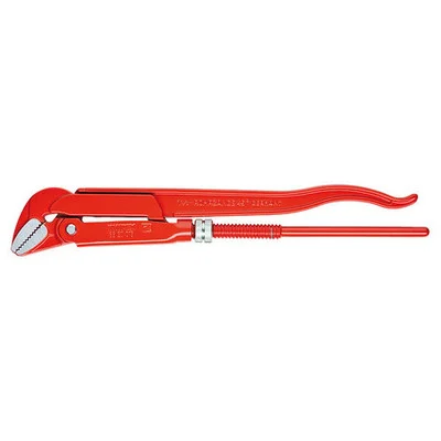 Knipex Pipe Wrench 90° 17 1/2" Red Powder-Coated (8310015)