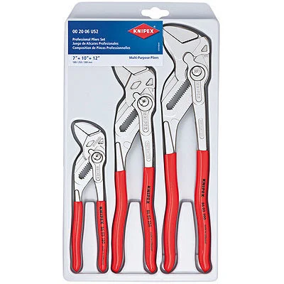 Knipex Pliers Set with Pliers Wrench in Plastic Deep-Drawn Packaging (002006US2)