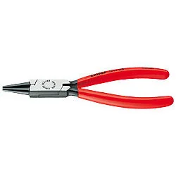Knipex Round Nose Pliers, Black Atramentized, Plastic Coated (2201140)