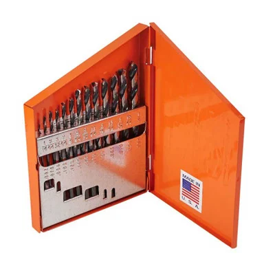 KnKut 13-pc Jobber Length Drill Bit Set 1/16"-1/4" by 64ths (13KK5)