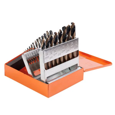 KnKut 21-Piece Short Stubby Drill Bit Set 1/16"-3/8" by 64ths (21KK7)