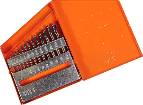 KnKut 21pc Left Hand Jobber Drill Bit Set 1/16"-3/8" by 64ths (21KK6)