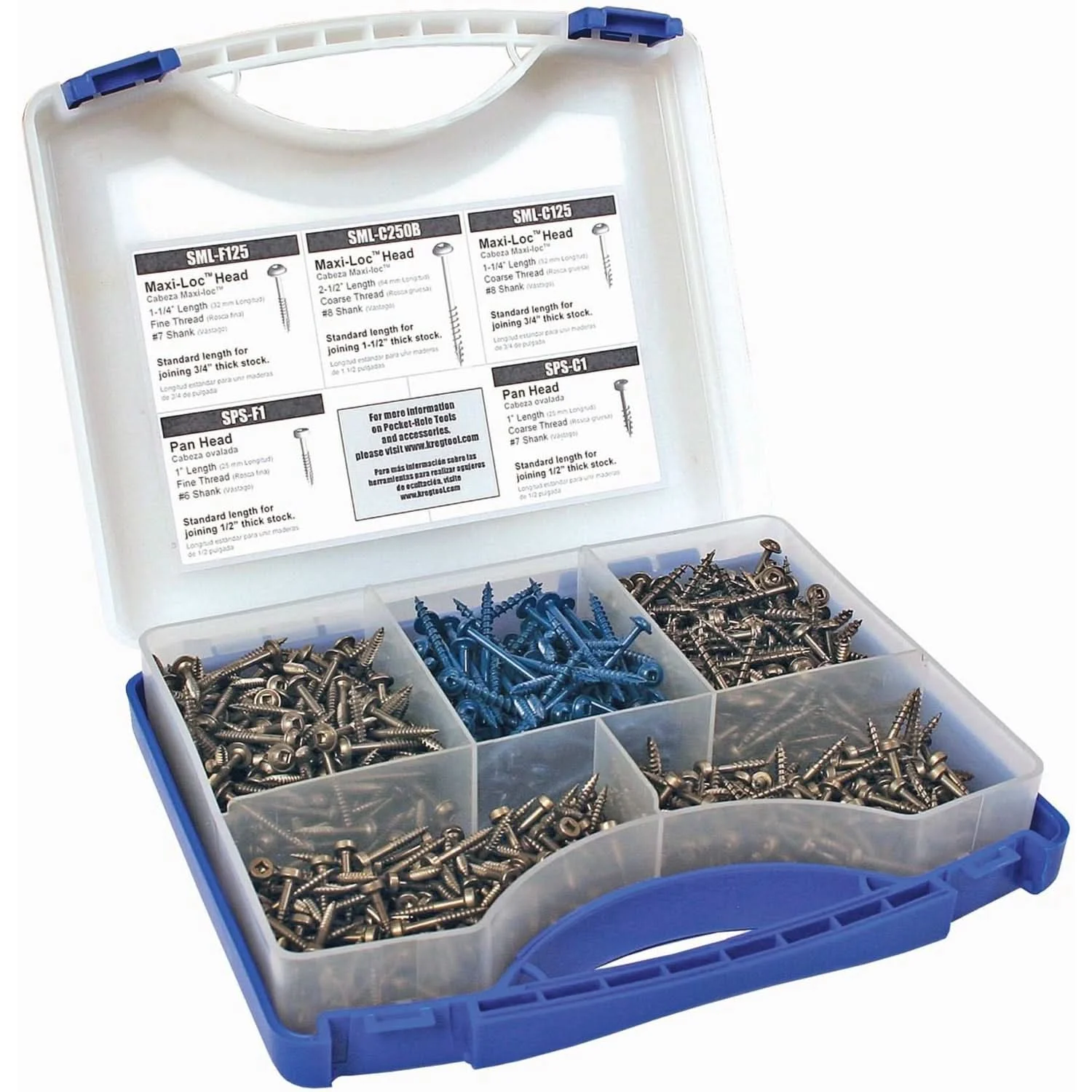 Kreg SK03 Pocket Hole Screw Project Kit, 675-Pack
