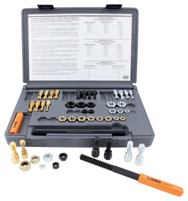 Lang Tools 48-Piece SAE & Metric Thread Restorer Kit (971)