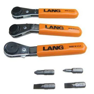 Lang Tools 7-Piece Ratcheting Screwdriver Bit Wrench Set (5278)