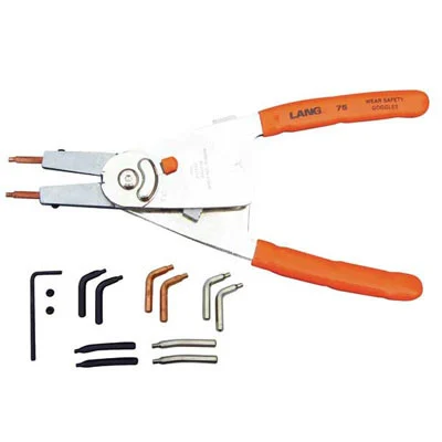 Lang Tools Quick Switch Pliers w/Automatic Ratchet Lock & Tip Kit (75)