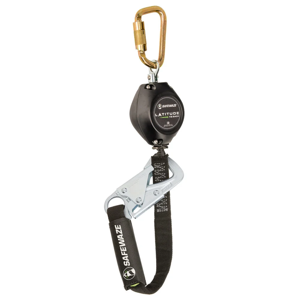 Latitude HD 7′ Single Web SRL-P: Carabiner, 20″ Tie-Back, Tie-Back Snap Hook