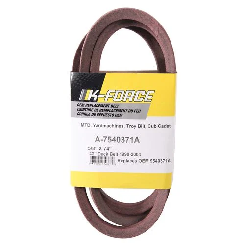 Lawn Mower Deck Belt, 5/8 In. W, 74 In. L, Made to fit MTD