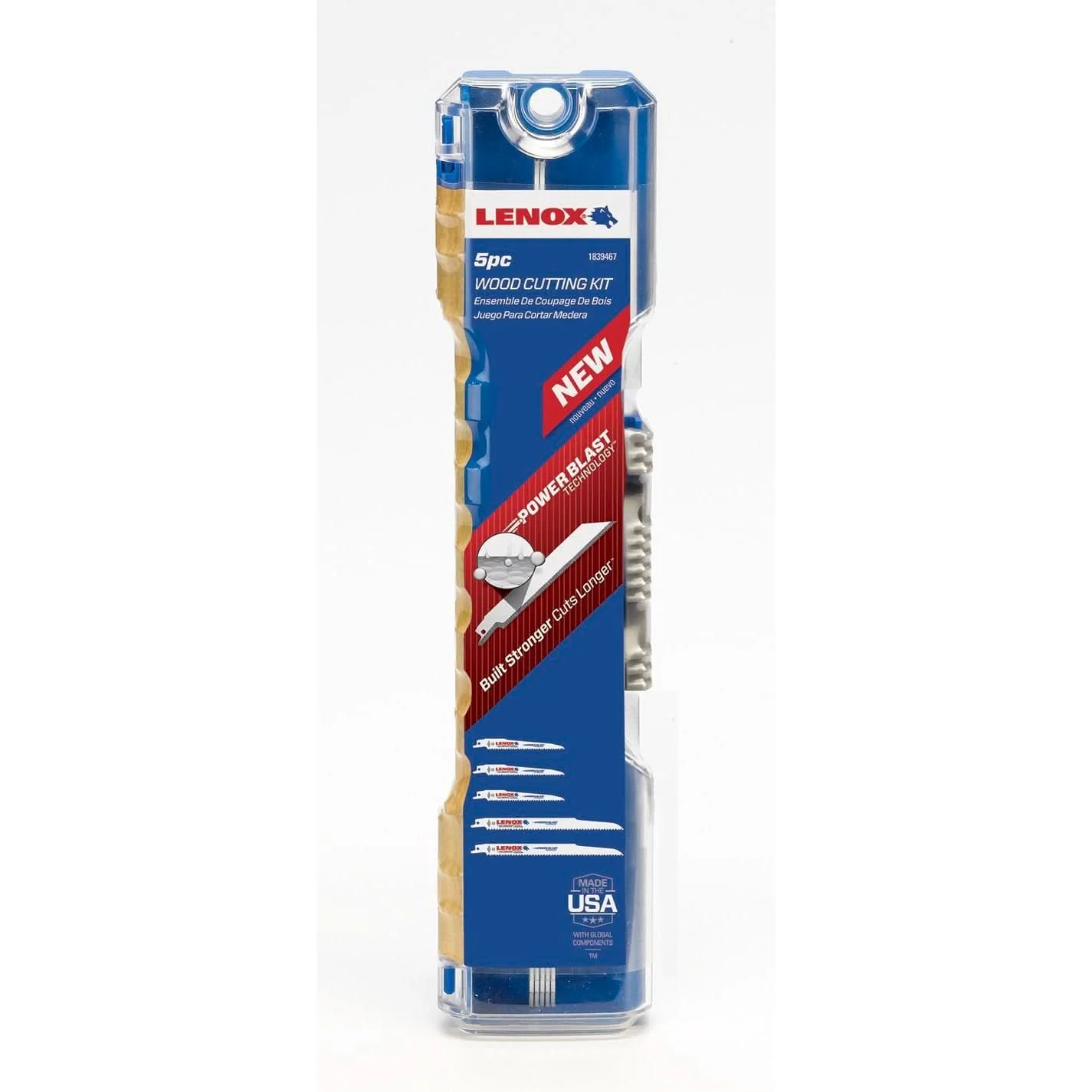 Lenox 1839467 Wood Cutting Reciprocating Saw Blade 5-Piece Kit