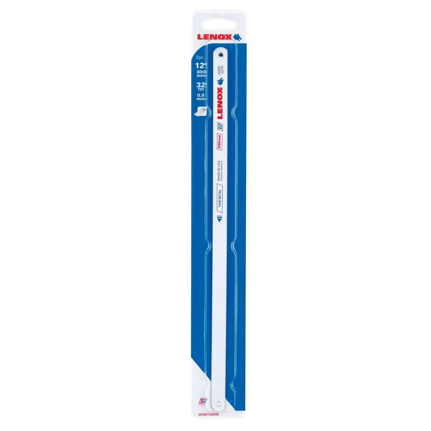 Lenox 20162T232HE T2 Technology T232HE Hacksaw Blades, 2-Pack
