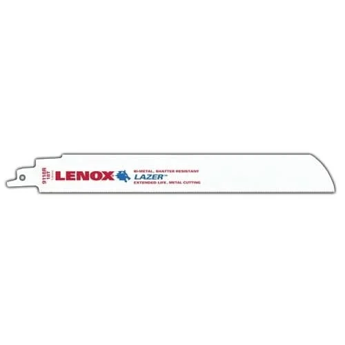 Lenox 201809118R LAZER 9118R Bi-Metal Reciprocating Saw Blades, 9-inch, 18 TPI, 5-Pack