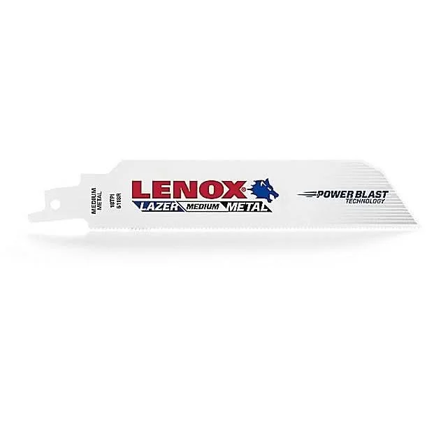 Lenox 20185B12114R LAZER B12114R Bi-Metal Reciprocating Saw Blades, 12-inch, 14 TPI, 25-Pack