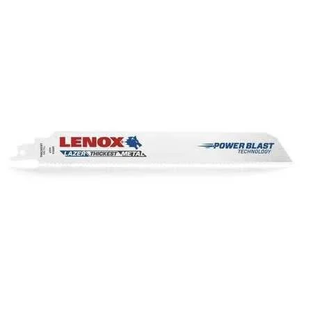 Lenox 20195B9108R LAZER Bi-Metal Reciprocating Saw Blades, 9-inch, 8 TPI, 25-Pack
