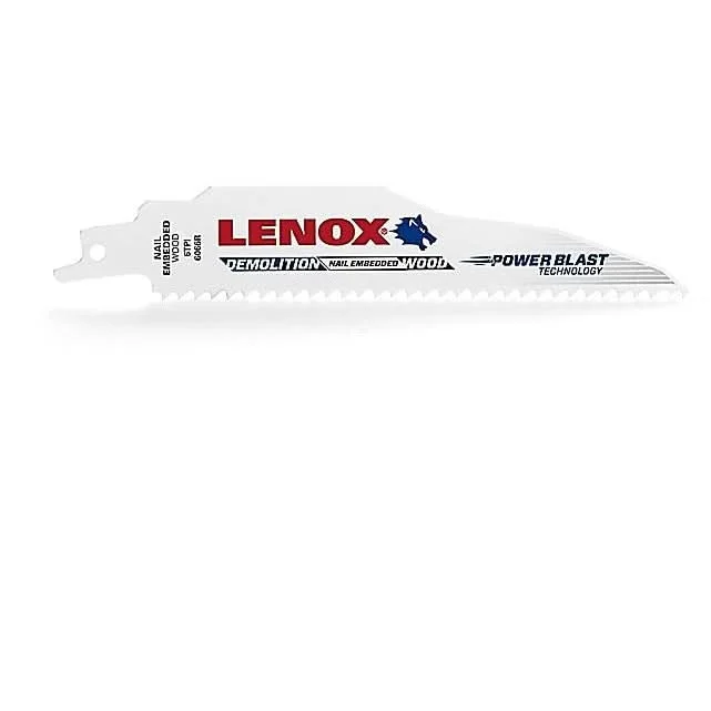 Lenox 20524B960R Demolition Bi-Metal Reciprocating Saw Blades, 9-inch, 10 TPI, 25-Pack