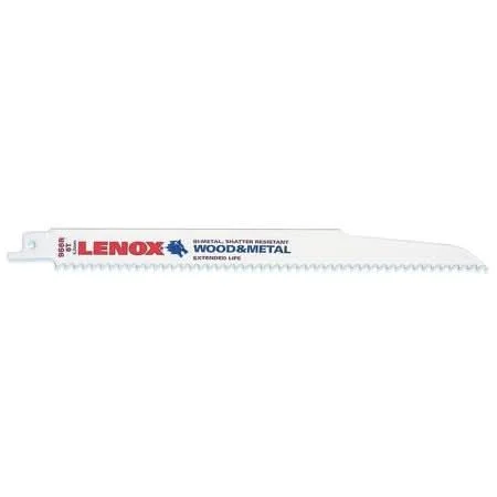 Lenox 20558B956R B956R Wood Bi-Metal Reciprocating Saw Blades, 9-inch, 6 TPI, 25-Pack
