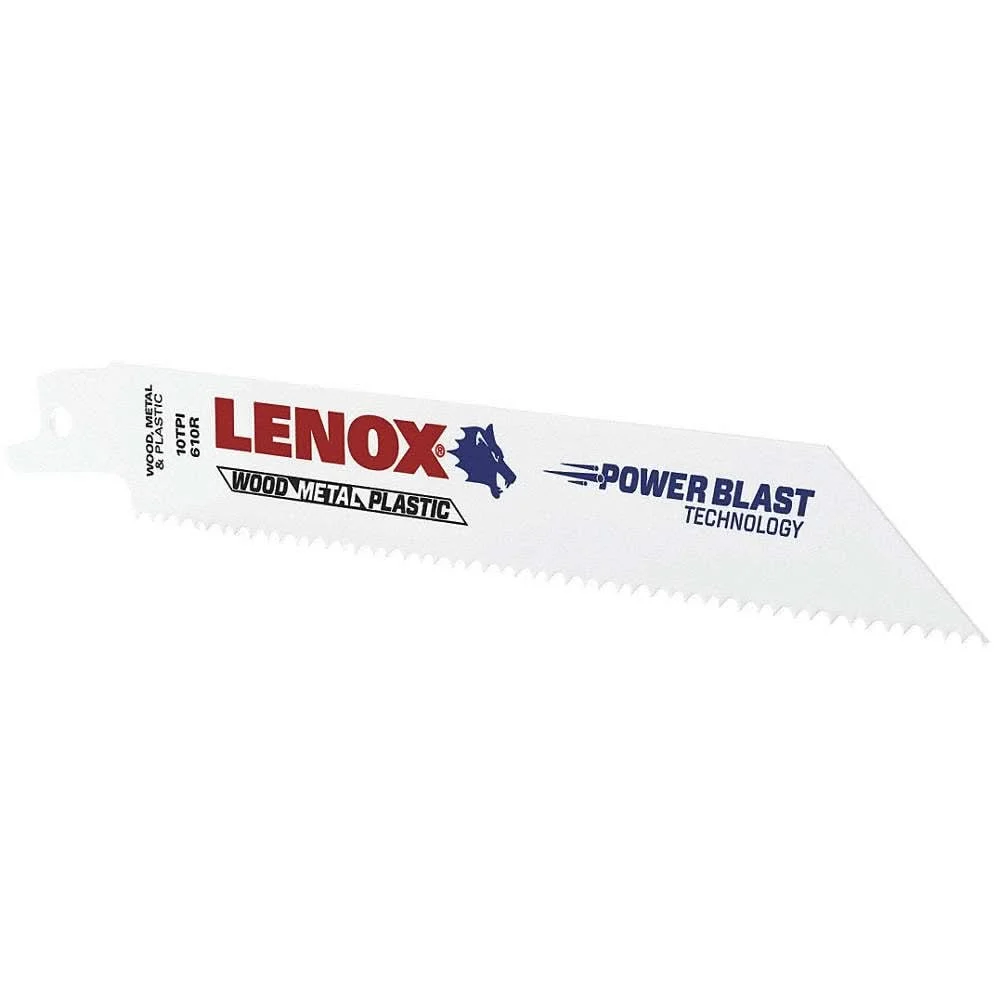Lenox 20561S610R General Purpose Bi-Metal Reciprocating Saw Blades, 6-inch, 10 TPI, 1-Pack