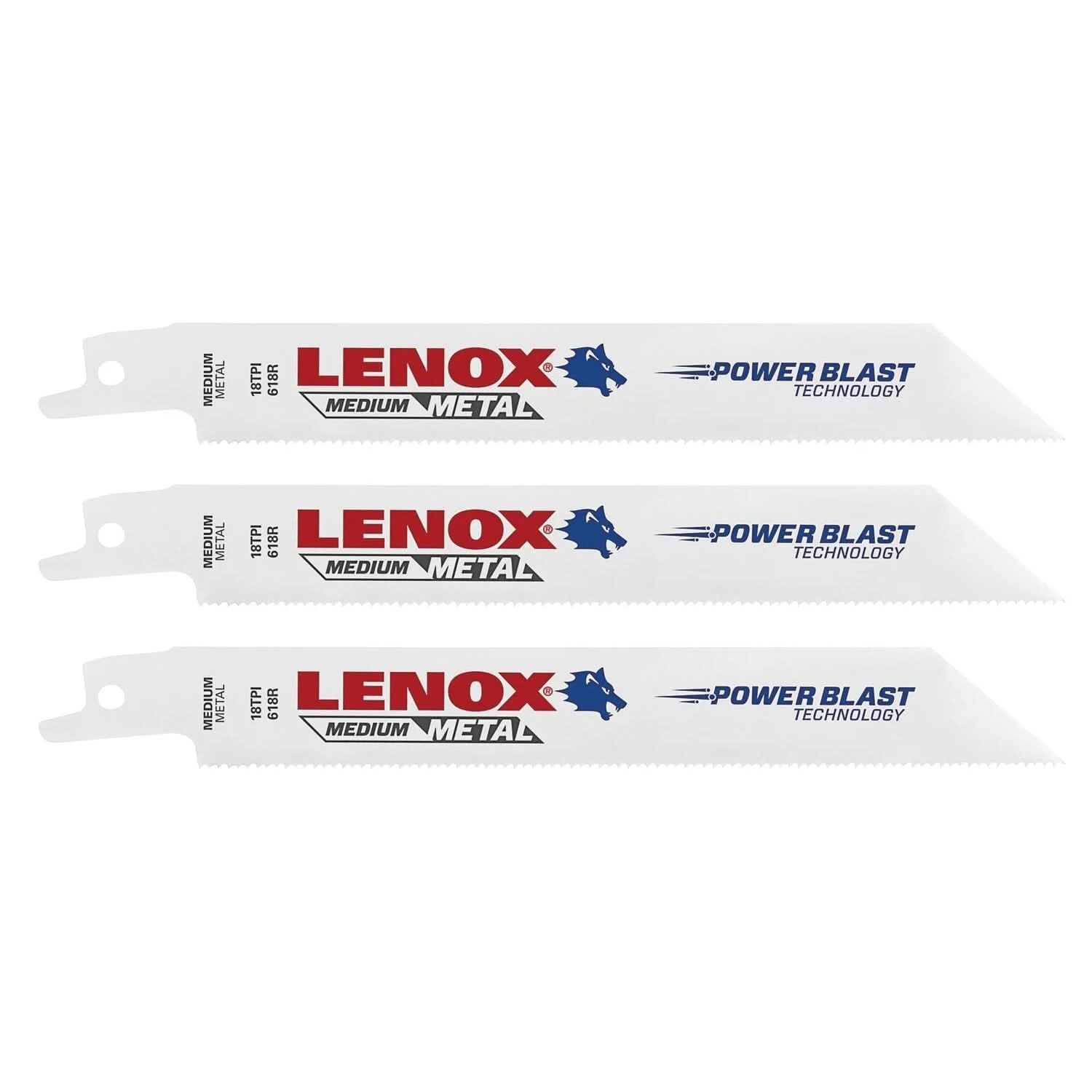 Lenox 20566618R 618R Metal-Cutting Reciprocating Saw Blades, 6-inch, 18 TPI, 5-Pack