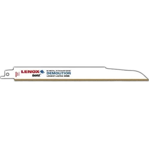 Lenox 21089960GR Gold Demolition 960GR Reciprocating Saw Blades, 9-inch, 10 TPI, 5-Pack
