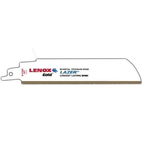 Lenox 210956118GR Gold Extreme Metal 6118GR Reciprocating Saw Blades, 6-inch, 18 TPI, 5-Pack
