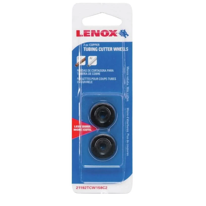 Lenox 21192TCW158C2 Copper Tubing Cutter Wheels, 2-Pack