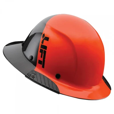 Lift Safety Orange DAX Fifty 50 Carbon Fiber Full Brim (HDF50C-19OC)