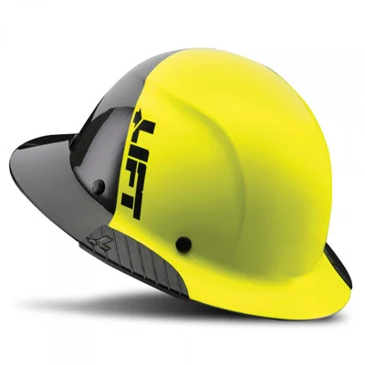 Lift Safety Yellow DAX Fifty 50 Carbon Fiber Full Brim (HDF50C-19HC)