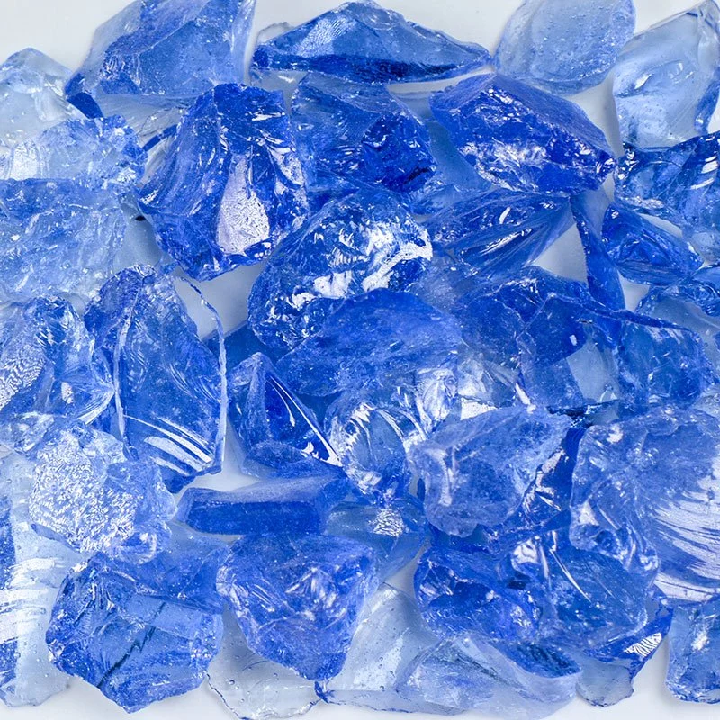 Light Blue Fire Glass