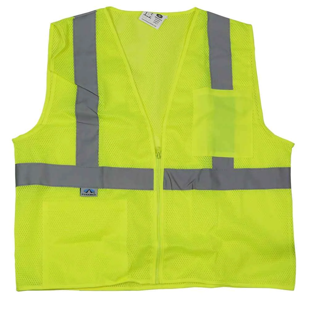 Lime Reflective Safety Vest - Hi Vis Vest - L