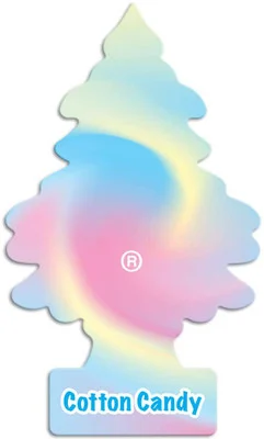 Little Trees U6P-60282 Air Car Freshener Traditional Cotton Candy, 6-Pack