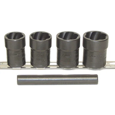 Lock Technology 1/2″ Dr 5pc Lug Nut Twist Socket Removal Kit (4240)